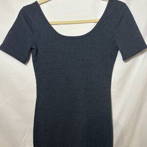 Gray Scoop neck jersey dress small